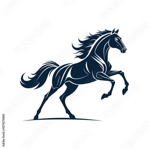 horse silhouette vector design illustration
