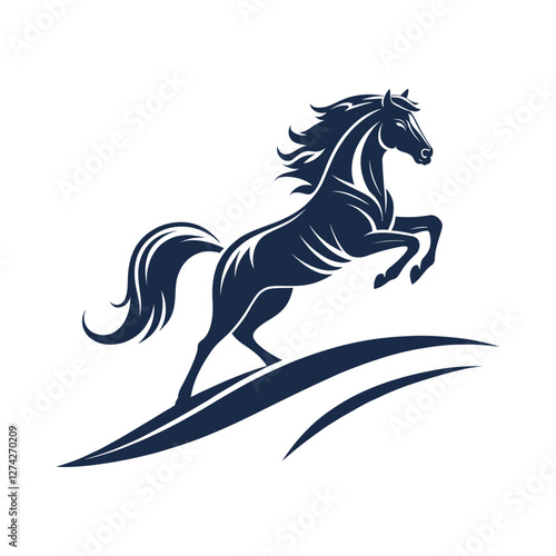 horse silhouette vector design illustration