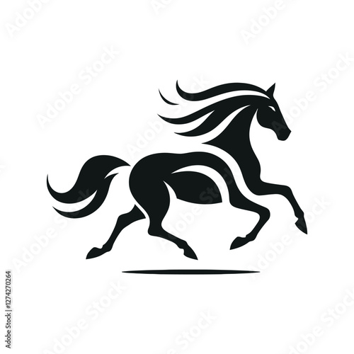 horse silhouette vector design illustration