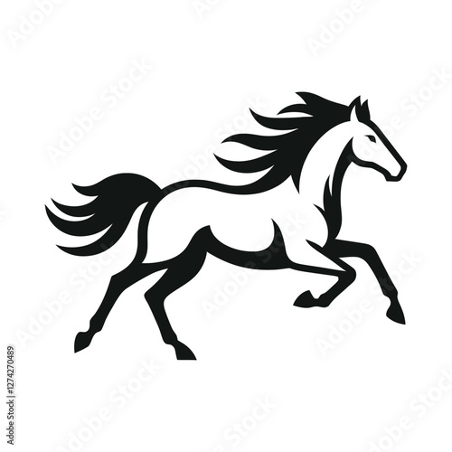 horse silhouette vector design illustration