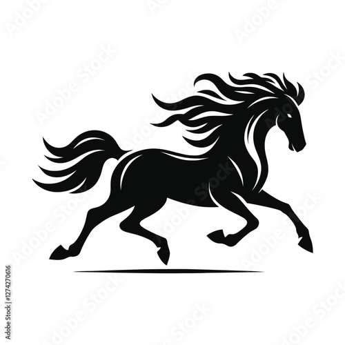 horse silhouette vector design illustration