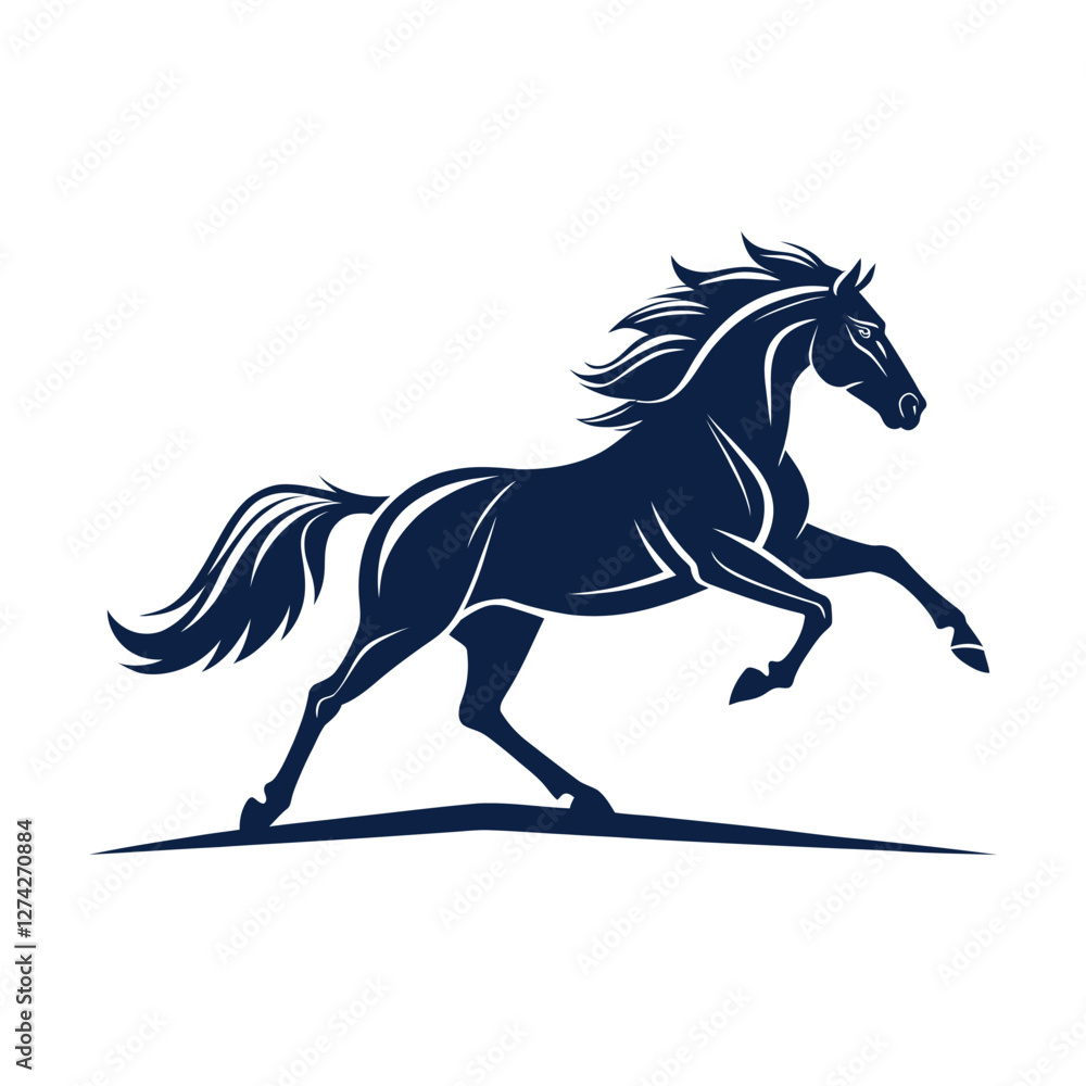 horse silhouette vector design illustration horse silhouette vector design illustration