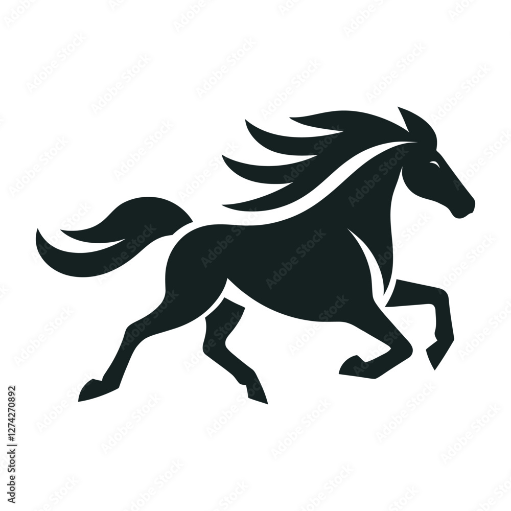 horse silhouette vector design illustration horse silhouette vector design illustration