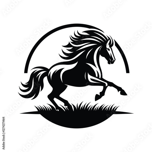 horse silhouette vector design illustration