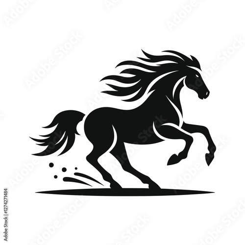 horse silhouette vector design illustration