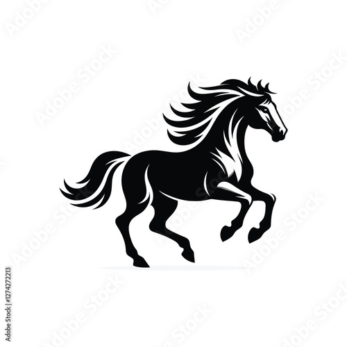 horse silhouette vector design illustration