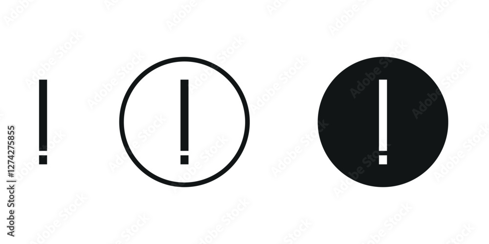Exclamation set icon Exclamation set icon