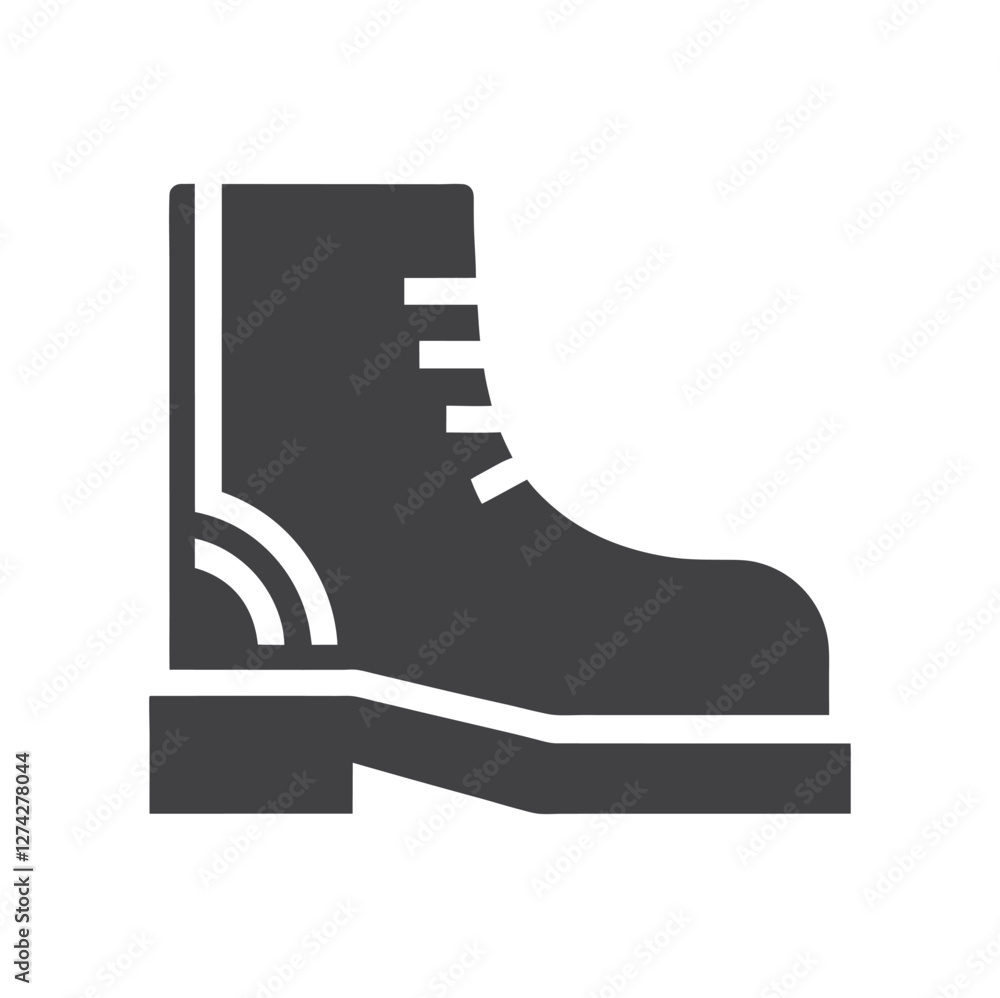 Boot icon. Safety Shoes vector icon. Protective boot shoes vector icon. Boot icon. Safety Shoes vector icon. Protective boot shoes vector icon.