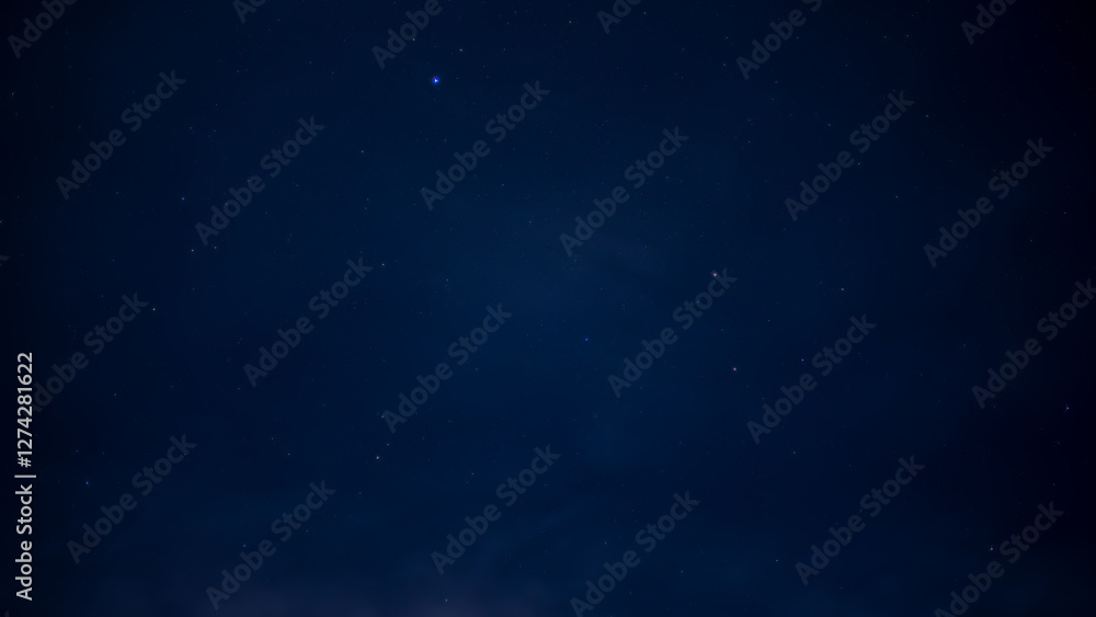 Starry Night Sky with Deep Blue Hues Starry Night Sky with Deep Blue Hues