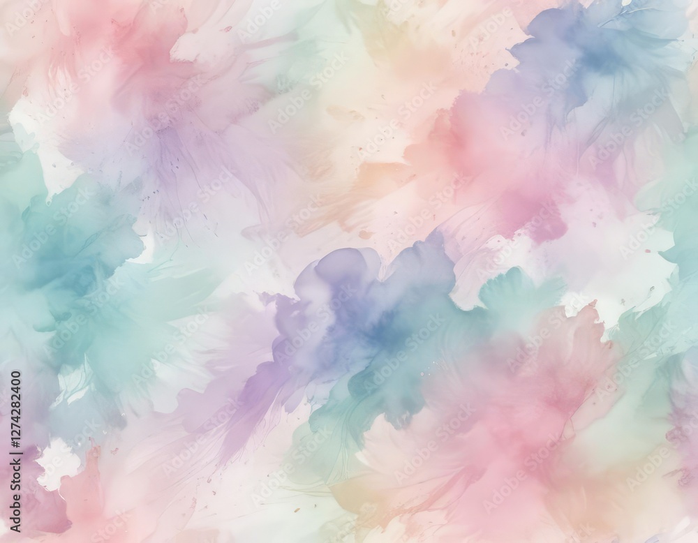Dreamy pastel watercolor texture in seamless pattern, design, gentle, pastel, artistic, soft Dreamy pastel watercolor texture in seamless pattern, design, gentle, pastel, artistic, soft