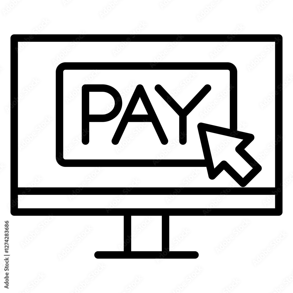 Pay Outline Icon Pay Outline Icon
