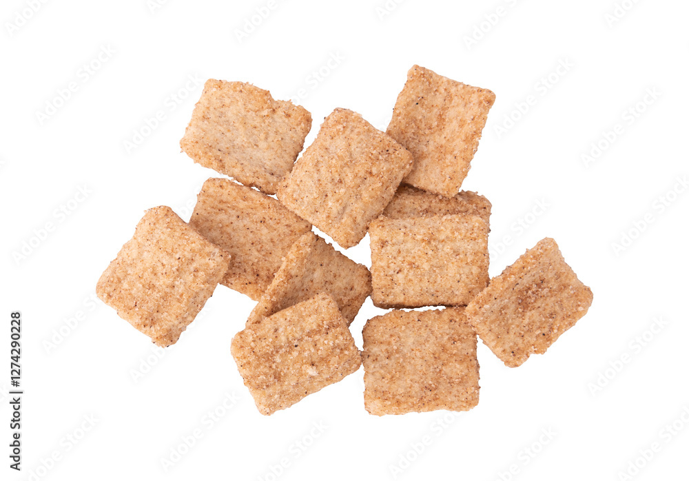 cinnamon toast crunch isolated on white cinnamon toast crunch isolated on white