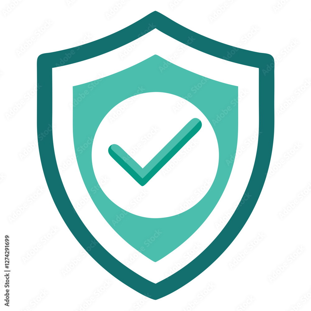 a checkmark in a shield icon design a checkmark in a shield icon design