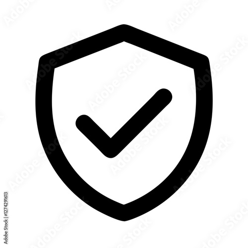 check mark in a shield icon design