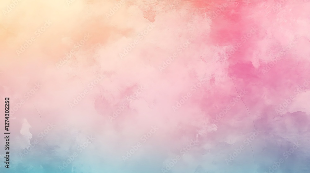Fototapeta premium Pastel Watercolor Sky Abstract Background Design