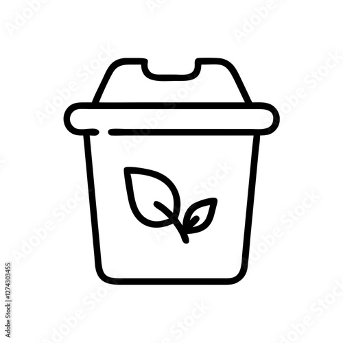 compost bin icon design