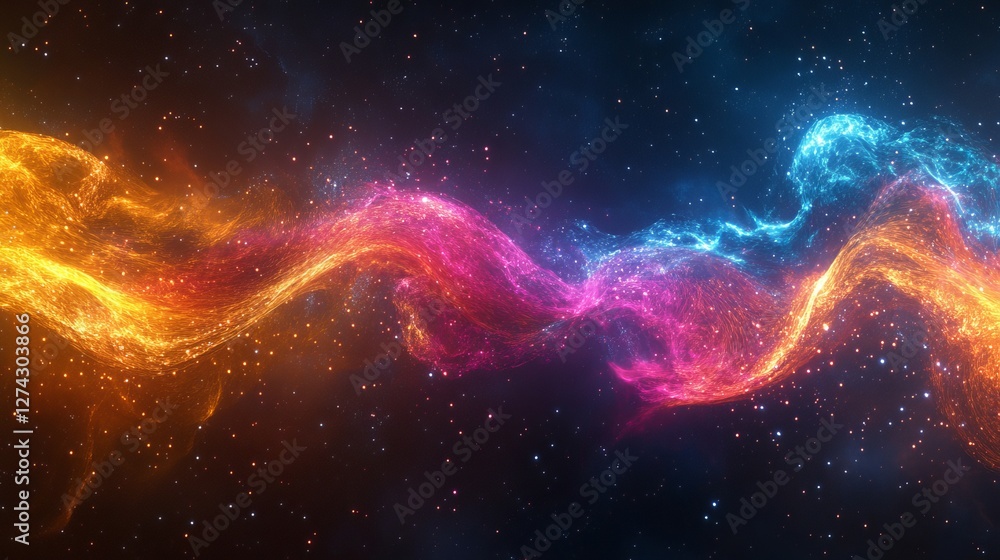 colorful nebula swirling gracefully across the dark expanse of space, with shimmering stardust forming the celestial structures colorful nebula swirling gracefully across the dark expanse of space, with shimmering stardust forming the celestial structures