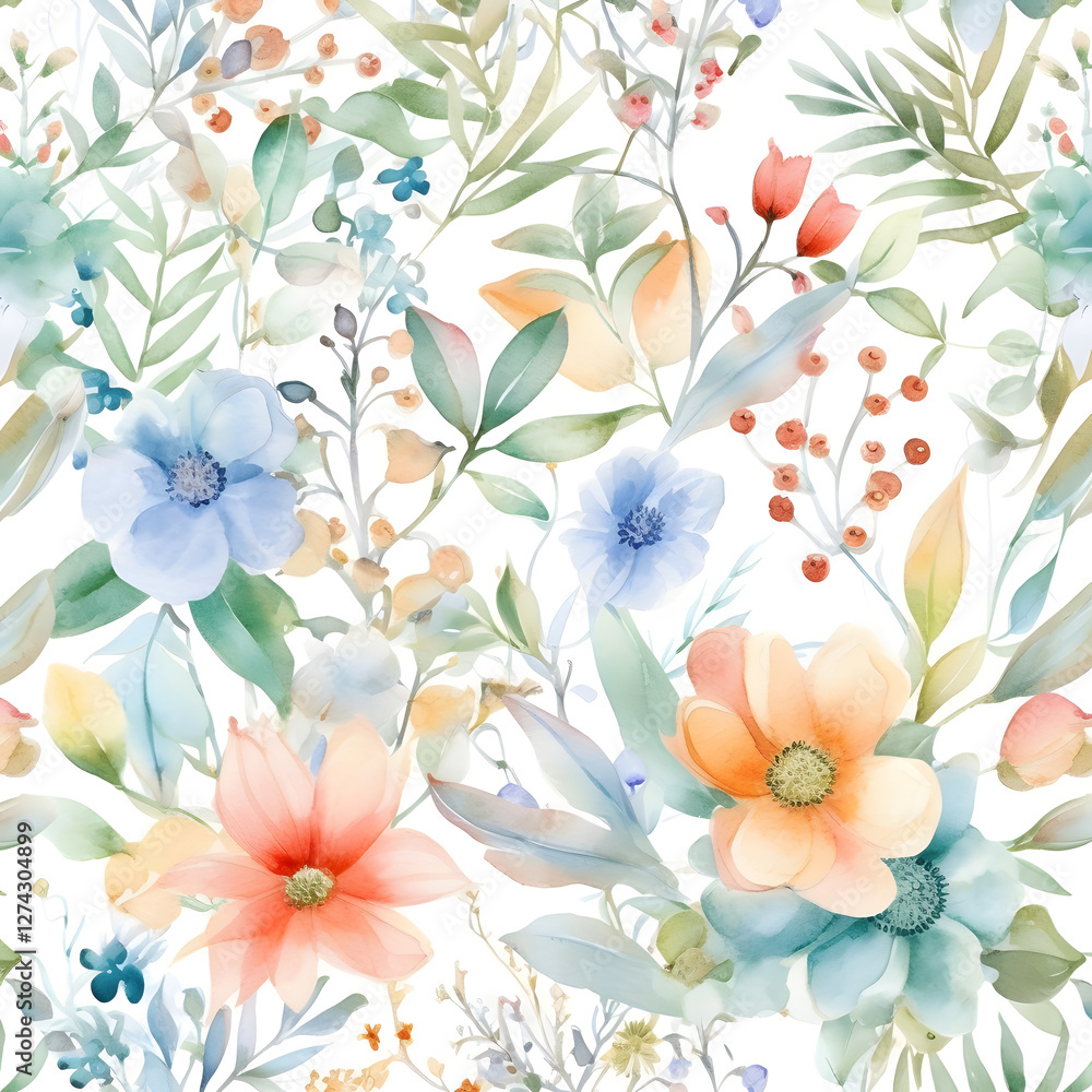 Obraz premium seamless floral pattern