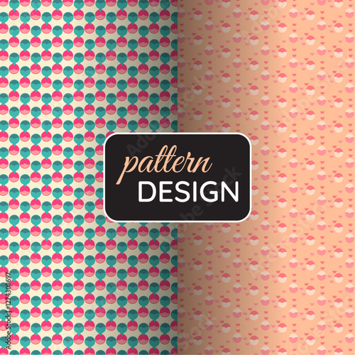 Peachy Love Pattern 
design