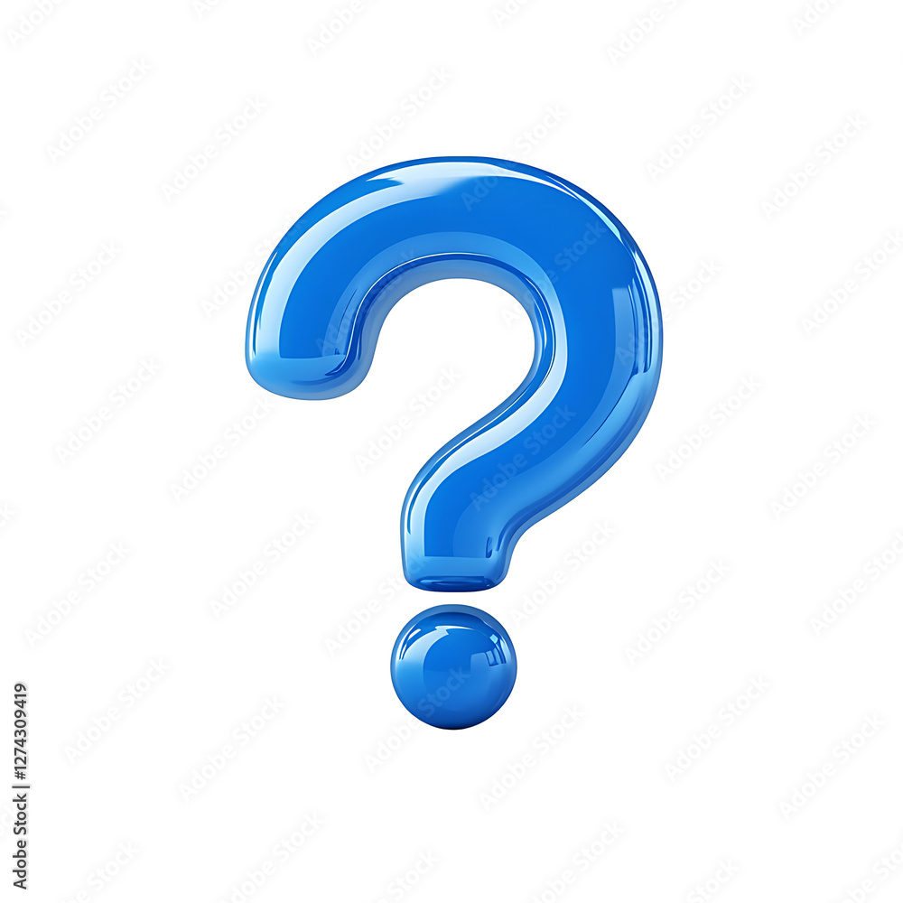 Blue question mark icon sign or question asking answer solution and information help illustration business symbol isolated on transparent background. high resolution PNG file Blue question mark icon sign or question asking answer solution and information help illustration business symbol isolated on transparent background. high resolution PNG file