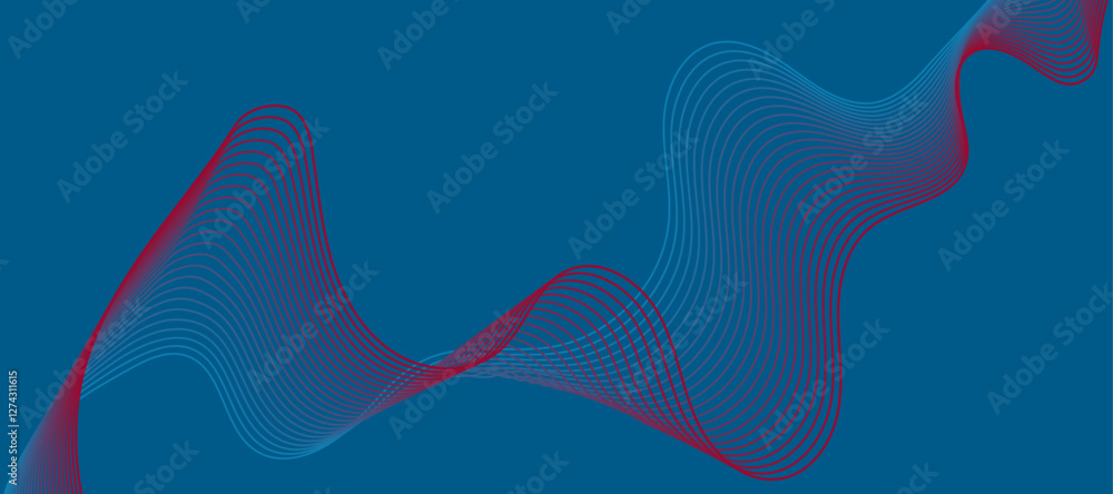 Trendy gradient Wave pattern vector. glowing abstract digital particles background. Abstract blue background. Trendy gradient Wave pattern vector. glowing abstract digital particles background. Abstract blue background.