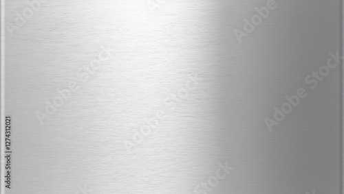 Modern stainless steel surface with brushed finish reflecting light