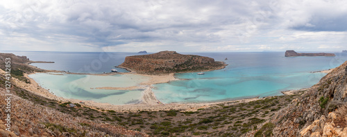 Obraz na płótnie Balos Beach Panorama w salonie