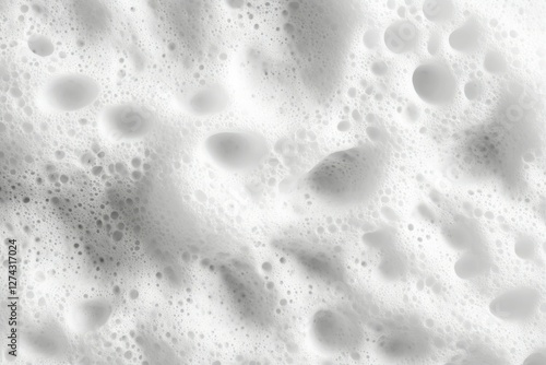 Wallpaper Mural Close-up of soap bubbles on white background. Neural network AI generated Torontodigital.ca