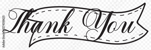 Thank you sign icon. Customer service symbol. vector thank you handwritten inscription. hand drawn lettering. Thank you calligraphy. Thank you card.  EPS 10.