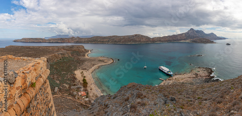 Obraz na płótnie Gramvousa Island and Gramvousa Peninsula Coast w salonie