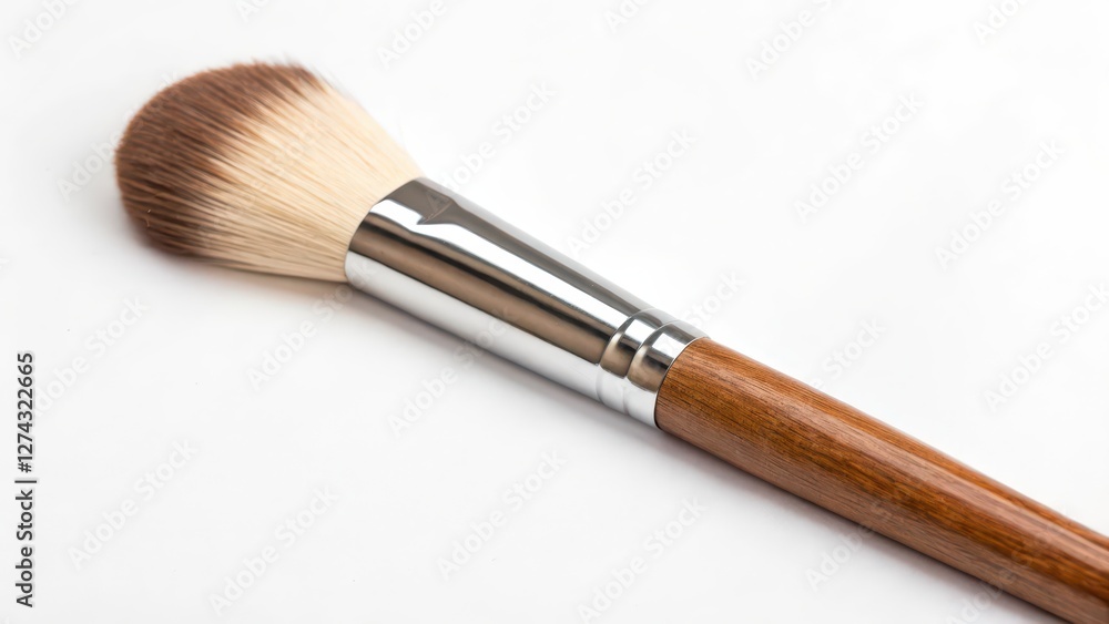 Cosmetic Brush on White Background Cosmetic Brush on White Background