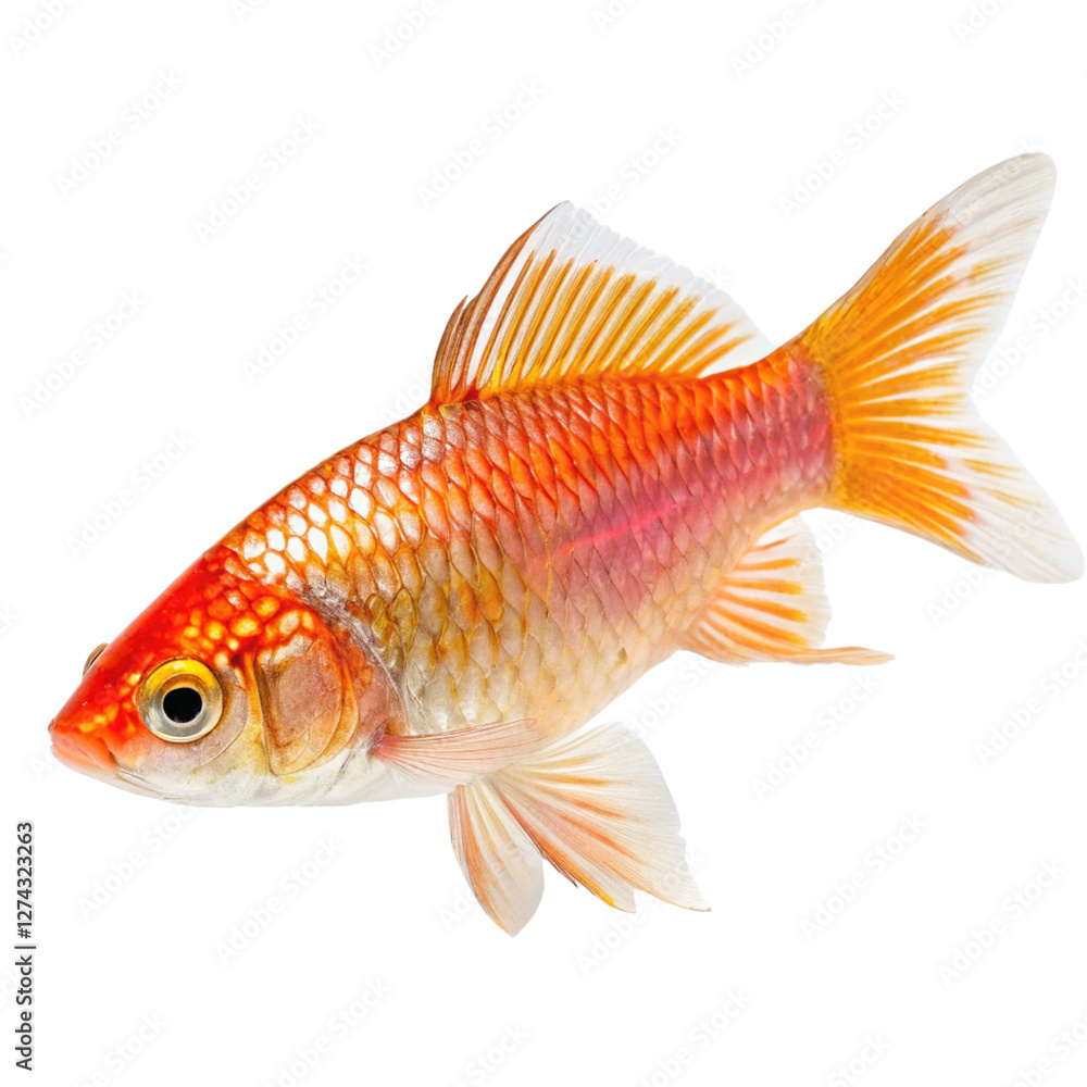 goldfish isolated on white goldfish isolated on white