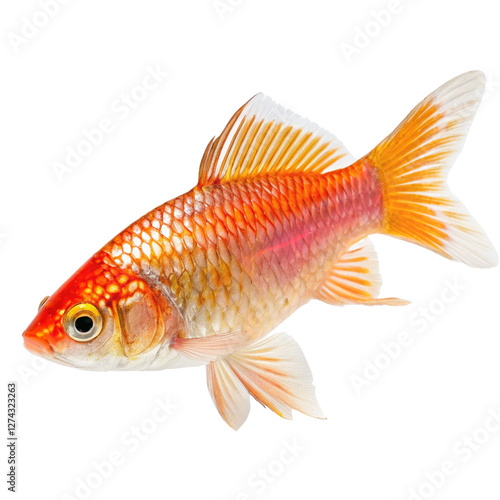 Canvas Print goldfish isolated on white