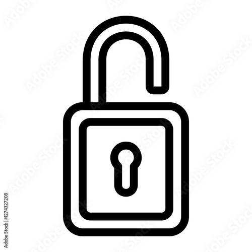 lock line icon