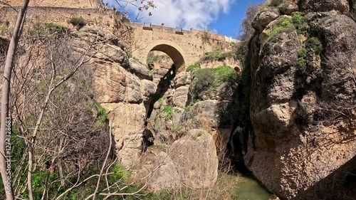 Puente Viejo bridge in Ronda, Andalusia, Spain