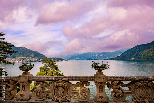  lake Como, near Bellagio, piedmonte, italy photo