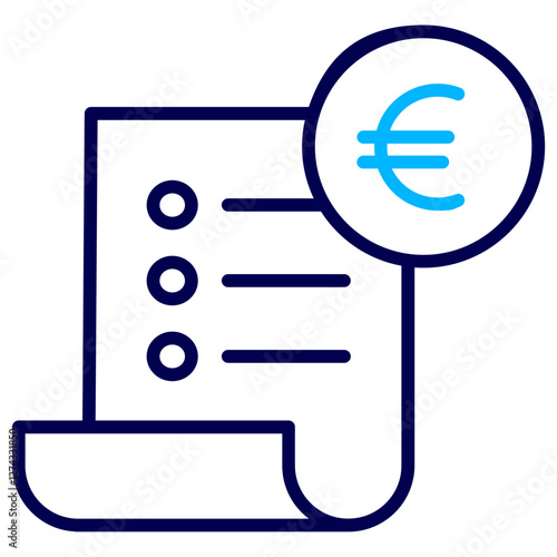 Euro Checkout Outline Color icon