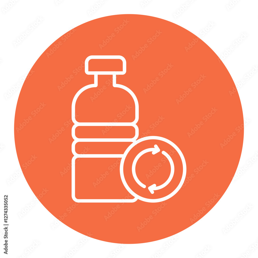 Fototapeta premium Reusable Bottle Icon