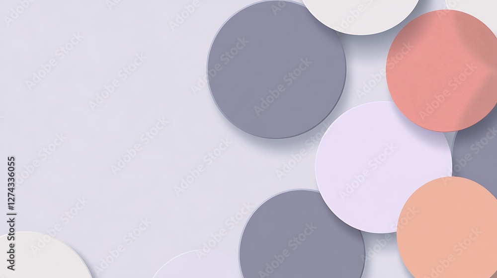 Abstract pastel circles overlap design background Abstract pastel circles overlap design background