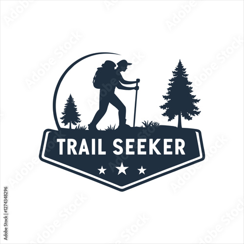 trail seeker silhouette vector design-Ultimate Guide to Hiking, Adventure, and Exploring Nature's Hidden Paths