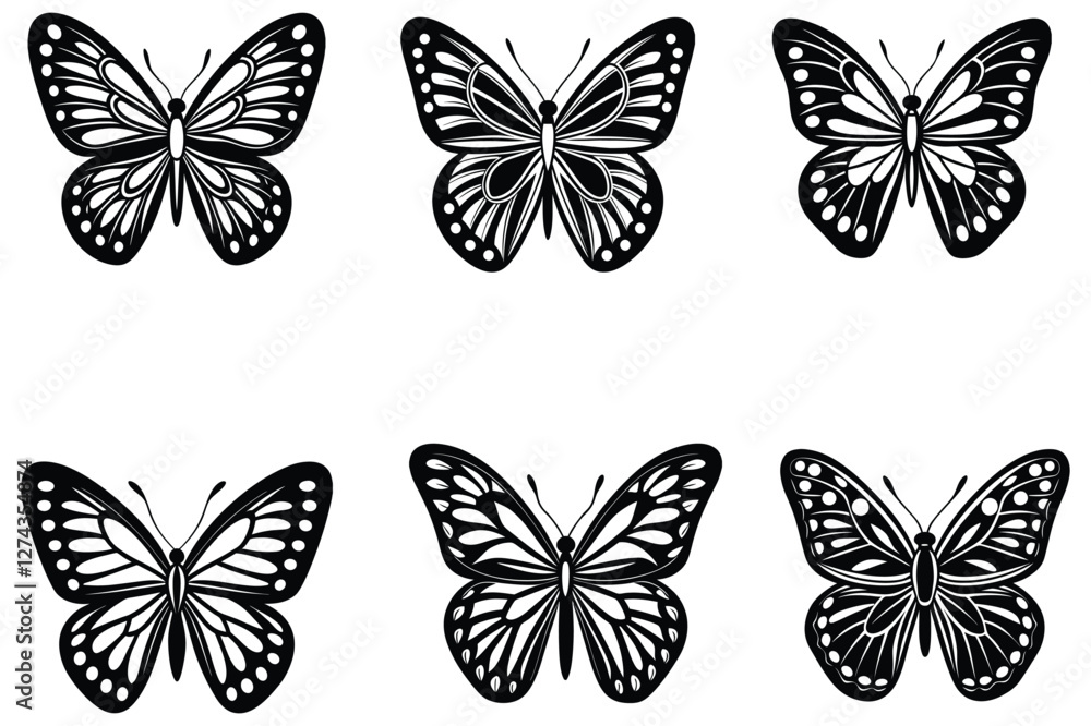 butterfly simple flat icon vector isolated with butterfly simple flat icon vector isolated with