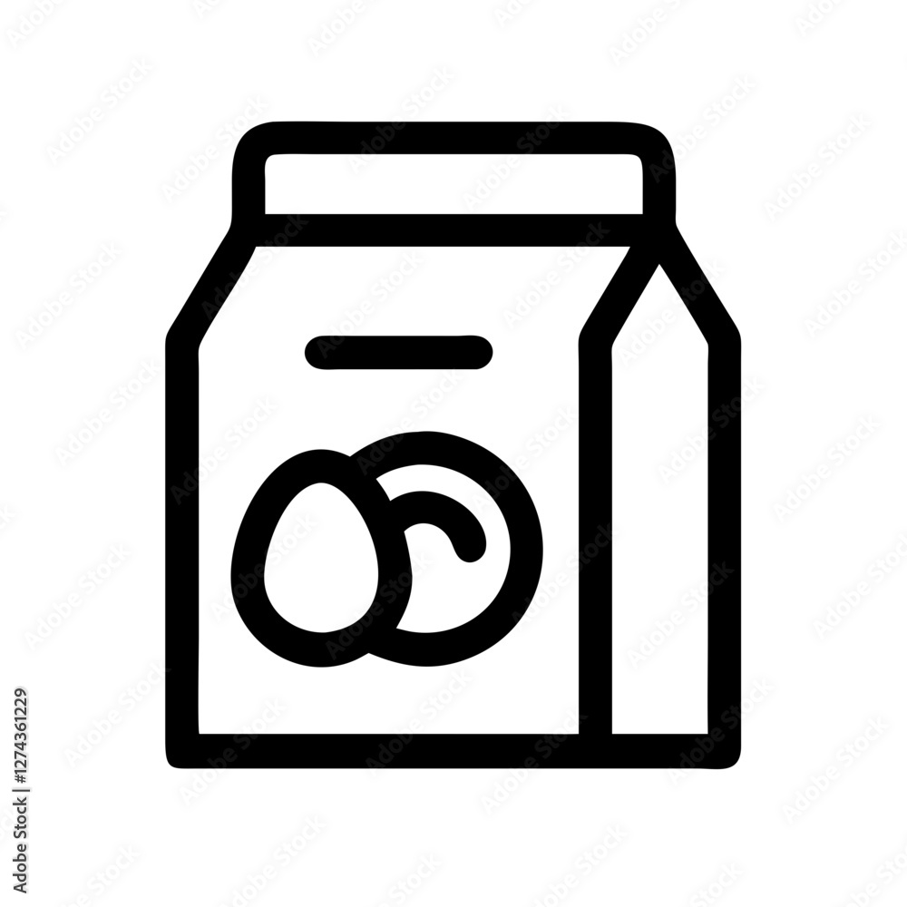 food bag icon design food bag icon design