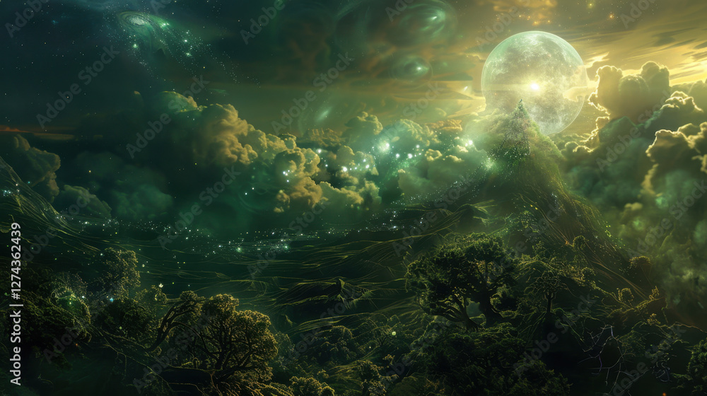 Fototapeta premium sacred realm where alchemists live