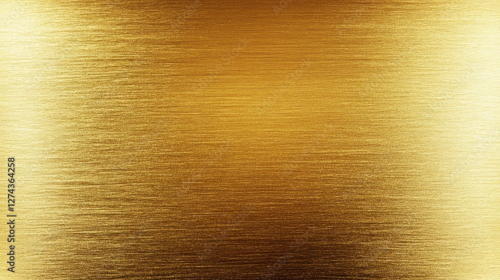 Golden Brushed Metal Texture Background Image