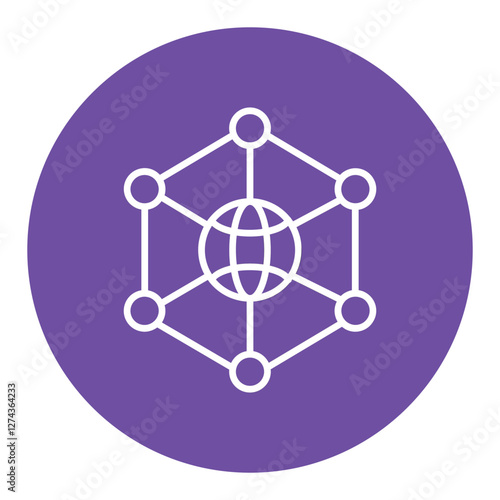Blockchain Network Icon