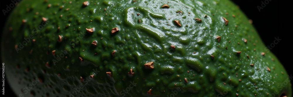 Fototapeta premium Extreme close-up of avocado skin with textured surface 