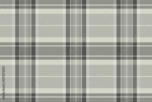 Elegant neutral plaid pattern.  Subtle grey and beige tones create a sophisticated textile texture perfect for website backgrounds, fashion designs, or home decor projects. photo