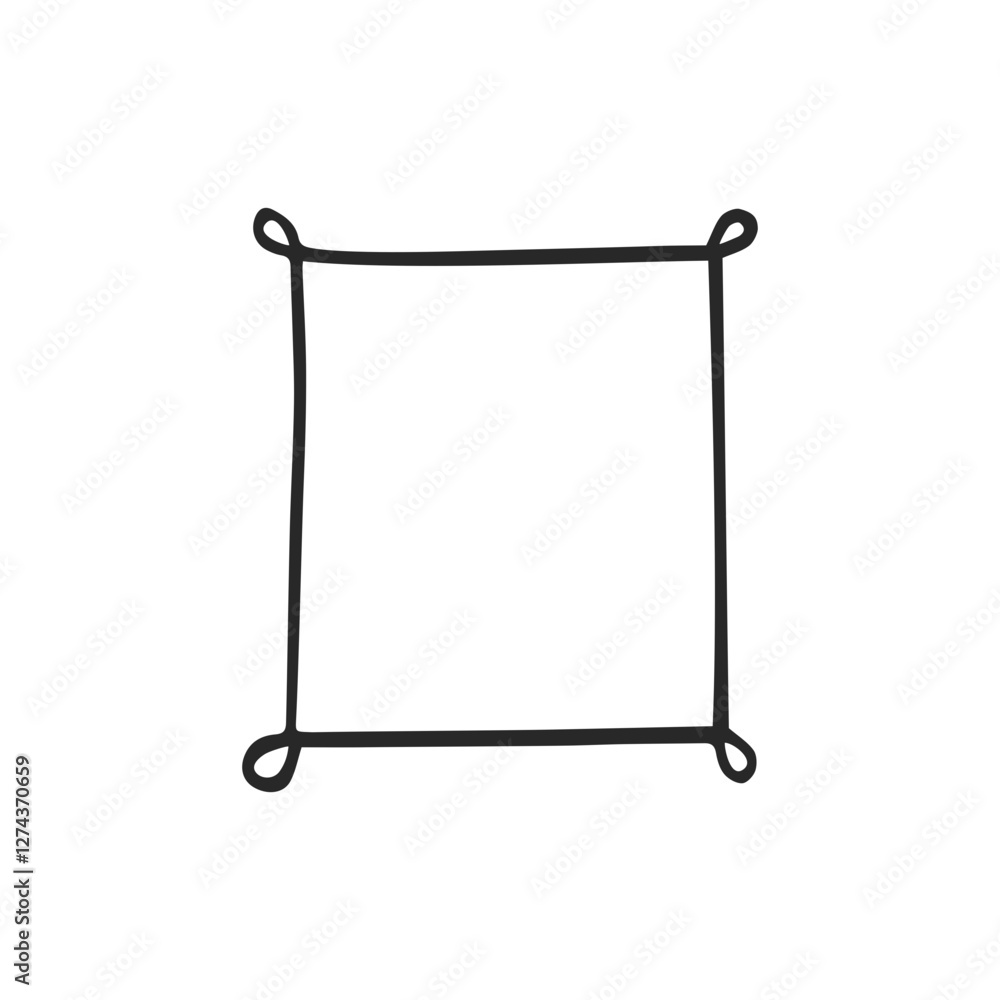 Doodle hand drawn trendy frame elements with swirls and wavy lines. Doodle hand drawn trendy frame elements with swirls and wavy lines.