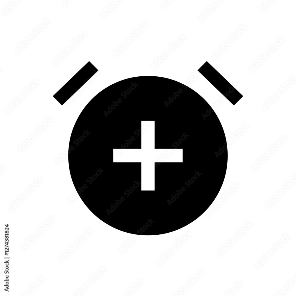 Fototapeta premium Add Alarm Icon 
