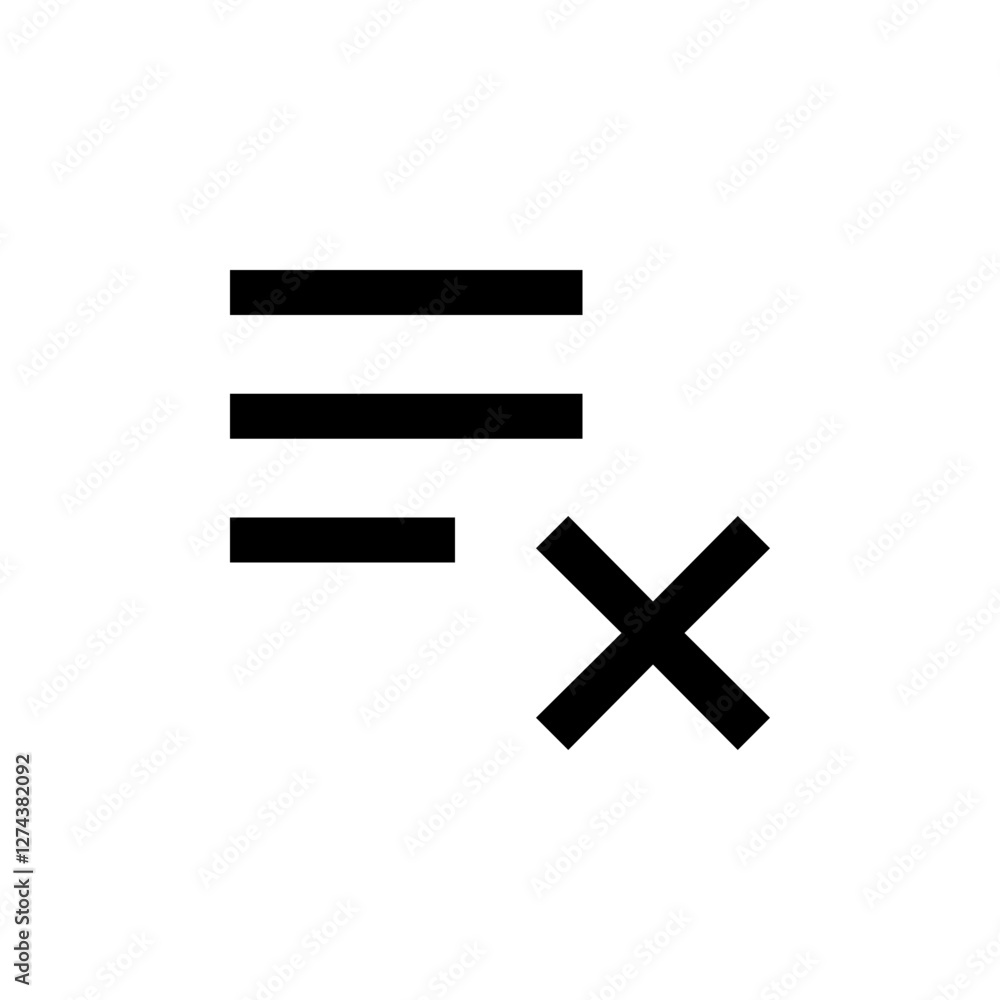 Fototapeta premium Menu Close Icon 